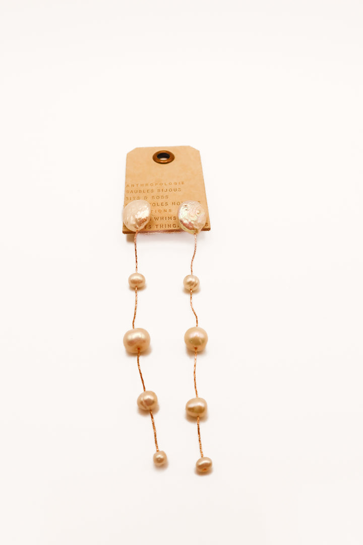 Anthropologie pearl dangle earrings NWT (retails for $44)