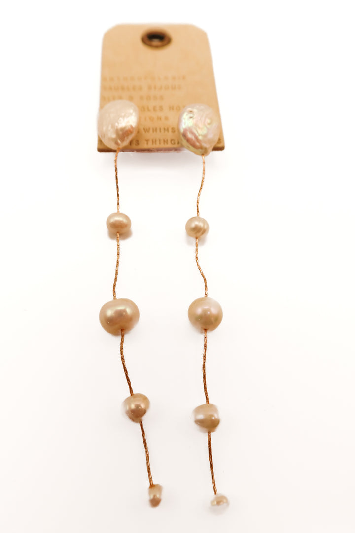 Anthropologie pearl dangle earrings NWT (retails for $44)
