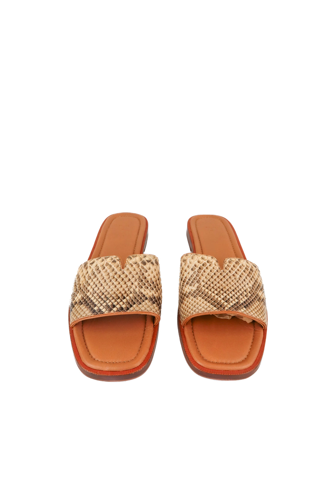 Tecovas leather snakeskin sandals NWT (9.5; retail $245)