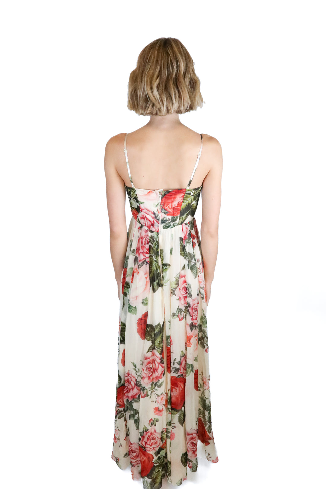 Hemant & Nandita Rose Floral Maxi Dress (XS; retail $398)