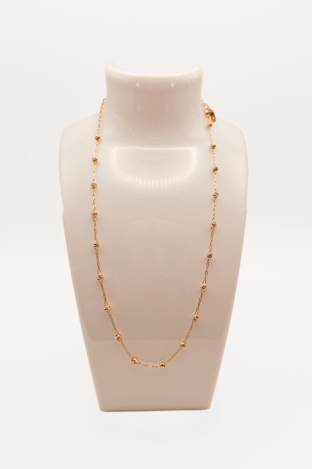 Serefina gold ball necklace