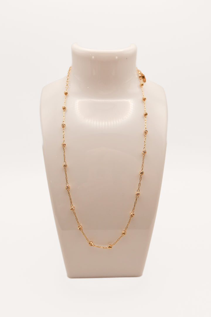 Serefina gold ball necklace