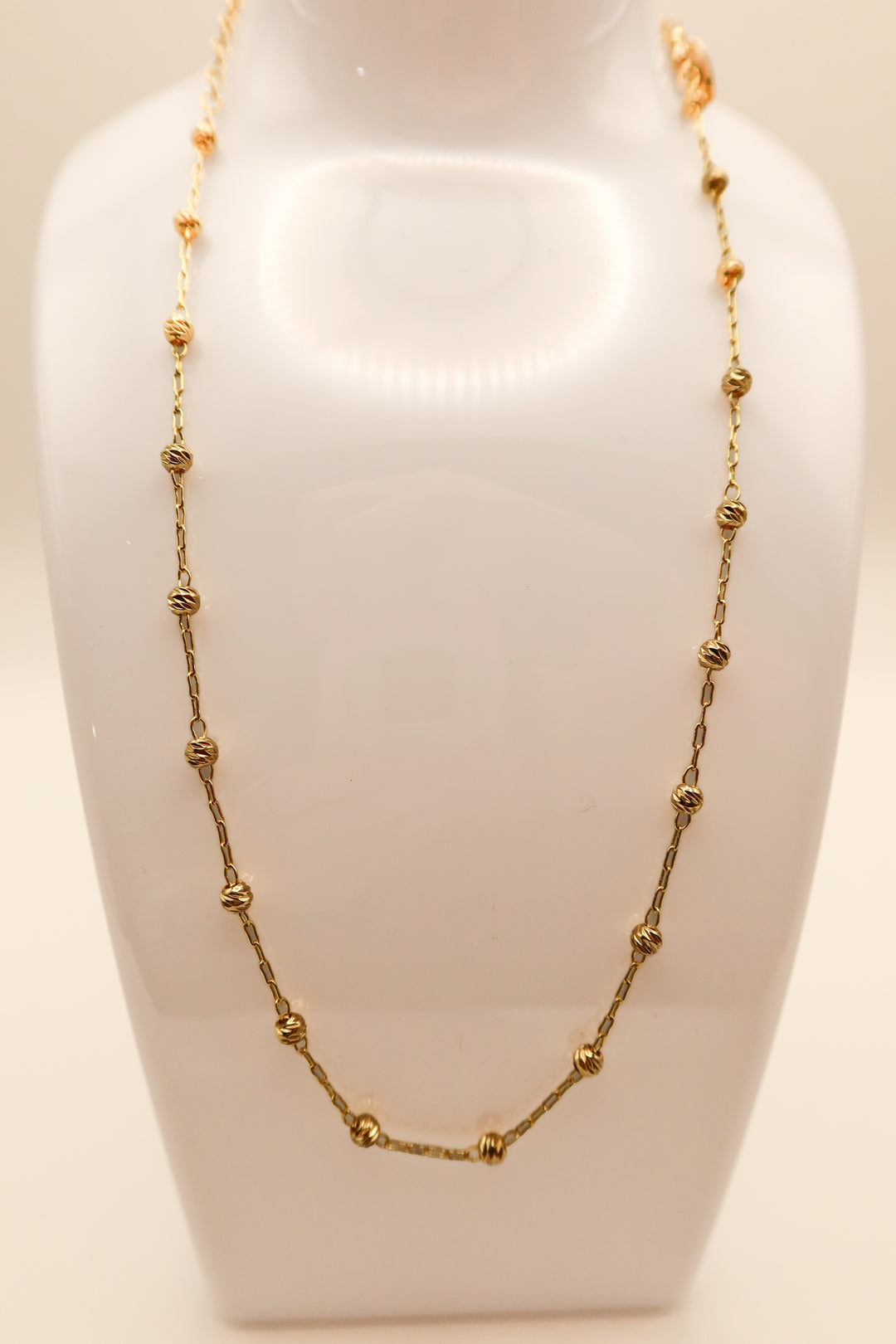 Serefina gold ball necklace