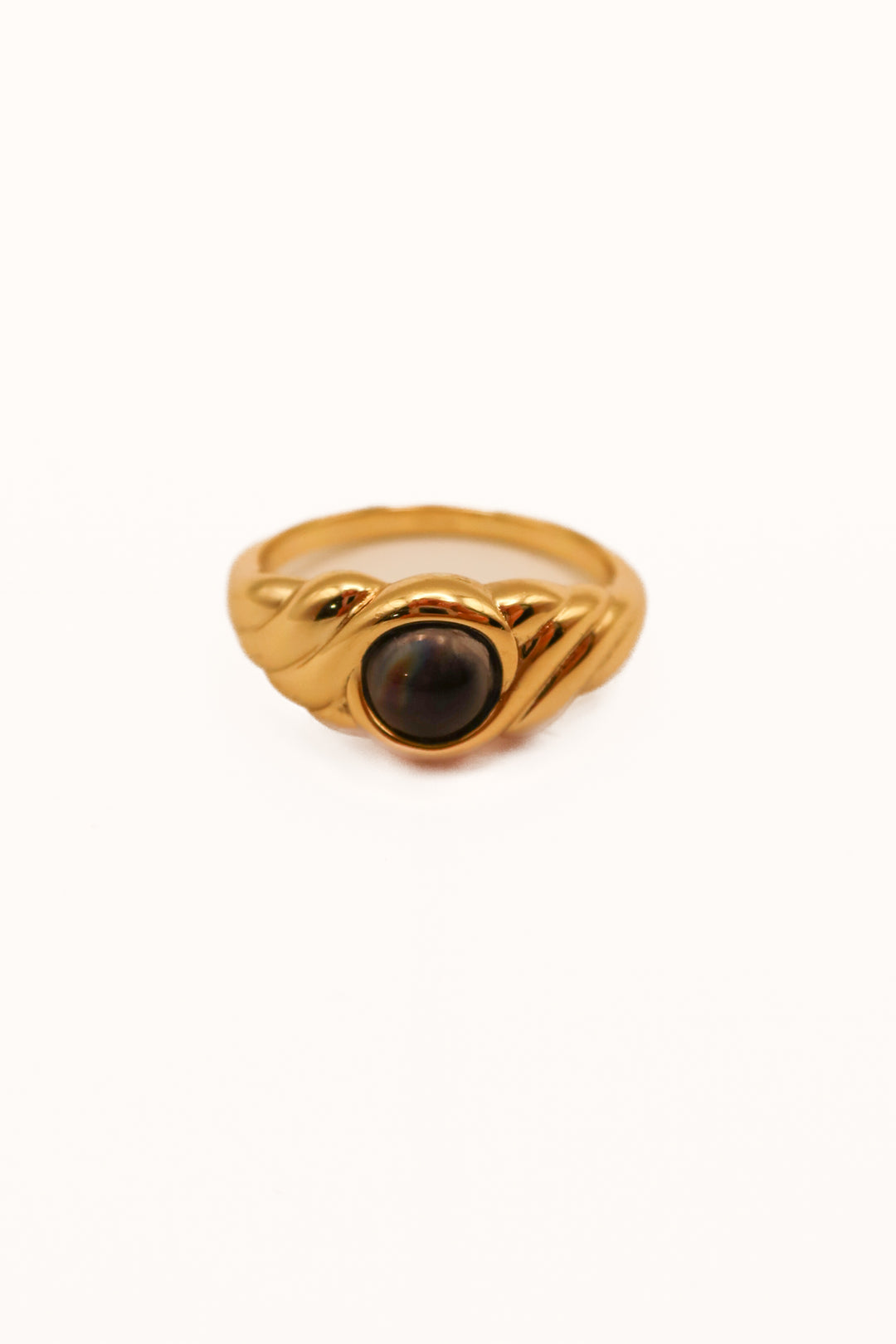 Gold crescent ring (size 8)