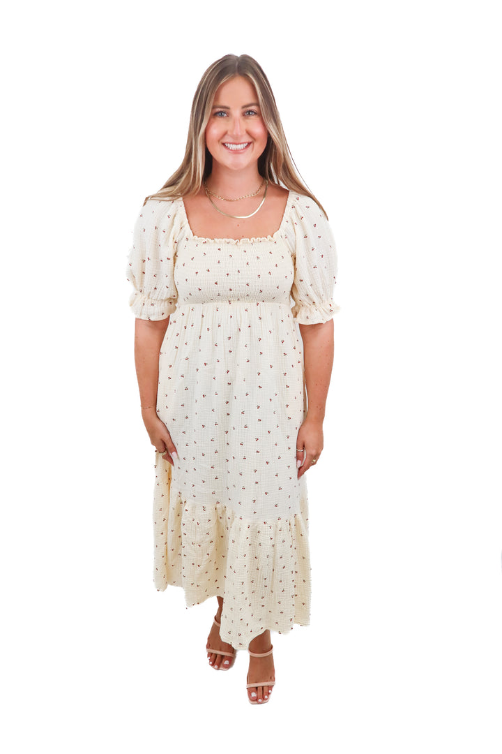 Worth Collective cherry dress (S; retail $118)