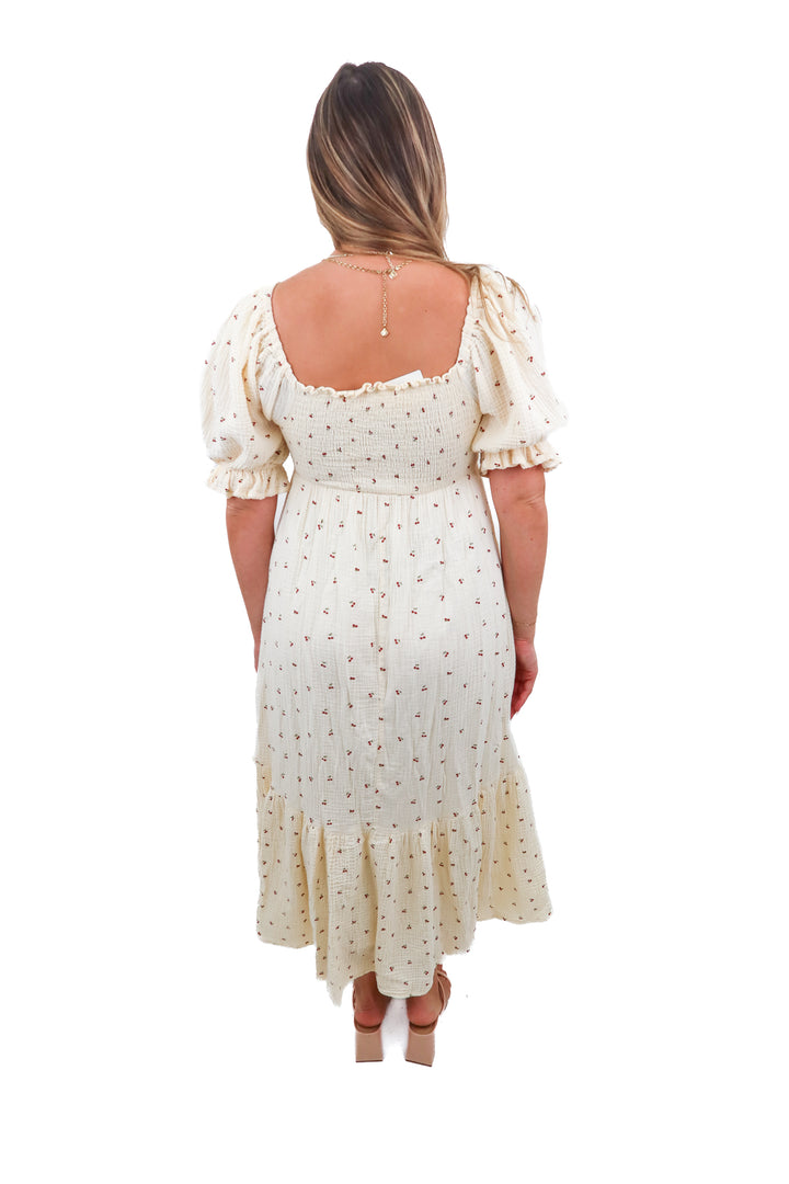 Worth Collective cherry dress (S; retail $118)