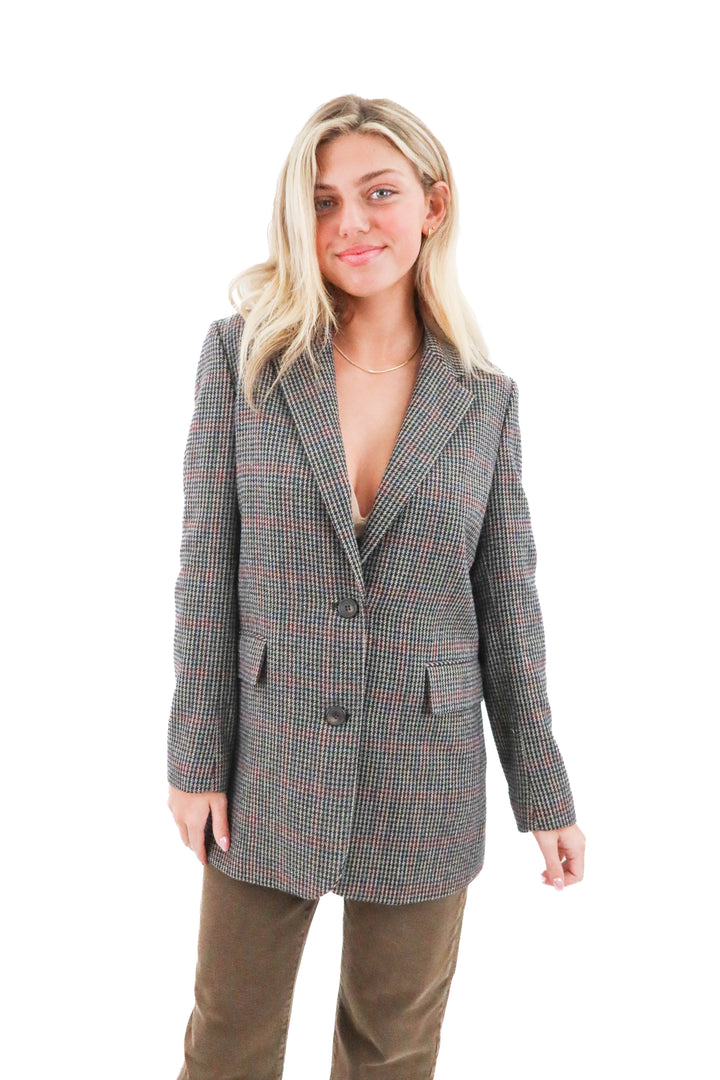 james jeans houndstooth blazer (s; retail $235)