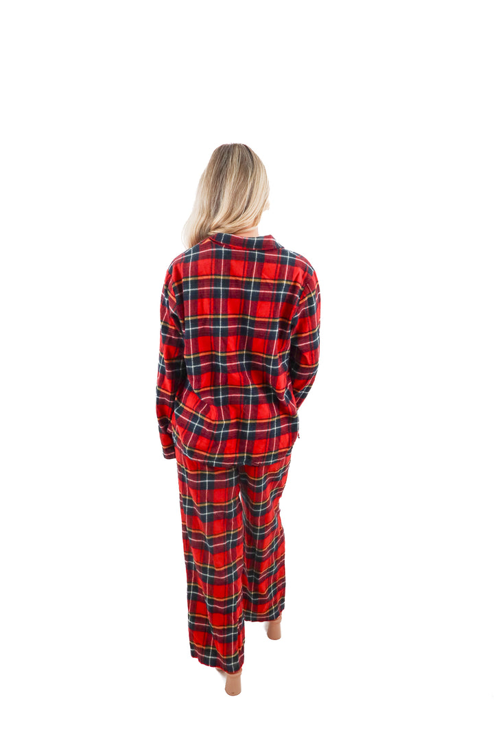 skims red plaid flannel PJ set (s)