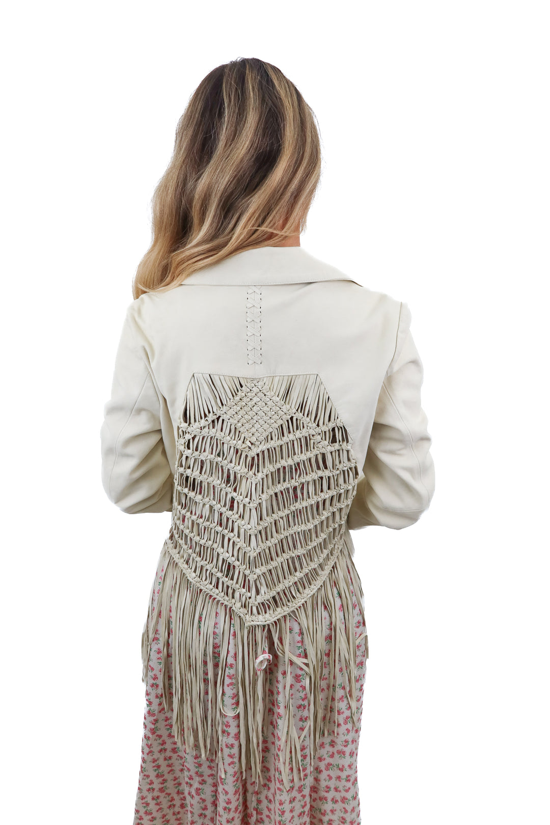Wonderwest leather fringe jacket (XS)