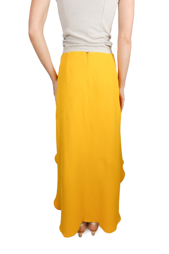 Shona Joy Marigold Midi Skirt (2; retail $260)