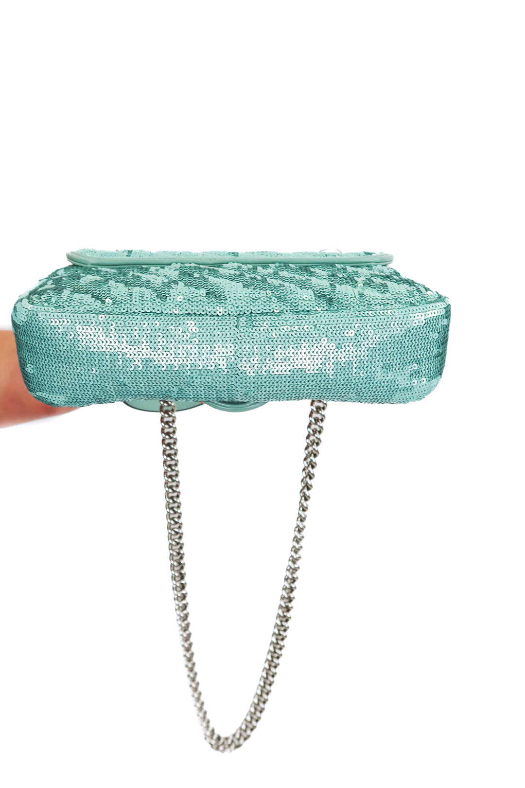 Gucci Matelasse GG Marmont Shoulder Bag in light Aqua NWOT(retail $2,850)
