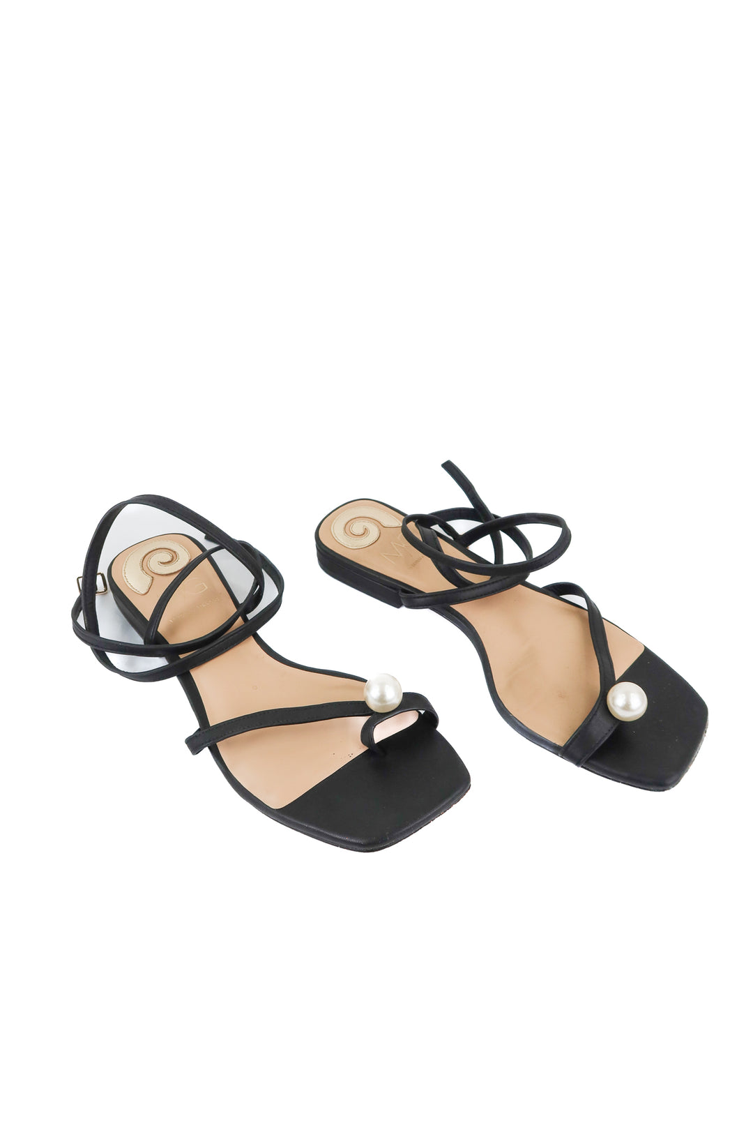 Antonio Melani pearl wrap sandals (10M)