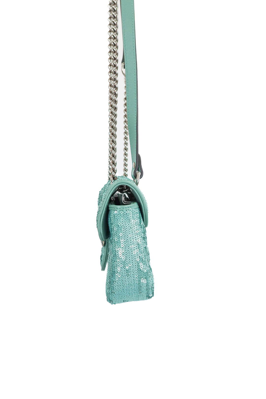 Gucci Matelasse GG Marmont Shoulder Bag in light Aqua NWOT(retail $2,850)
