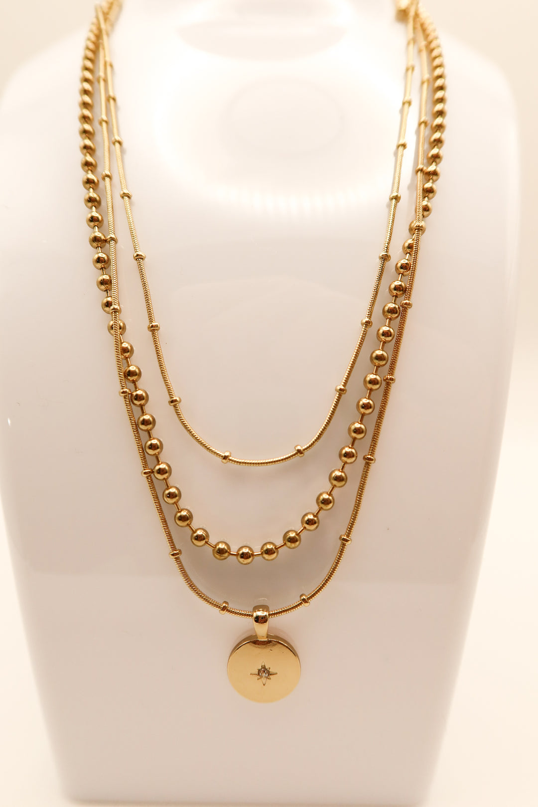 Panacea gold layered necklace NWT (retails for $38)
