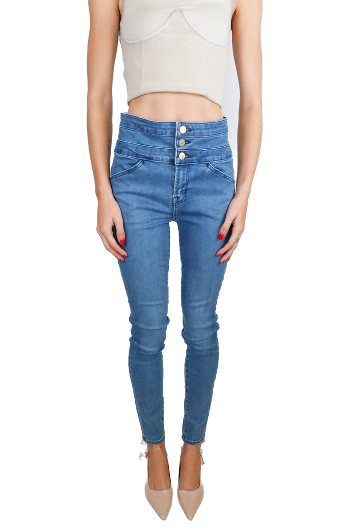 J Brand Medium Wash Skinny Jeans (26; retail $192)