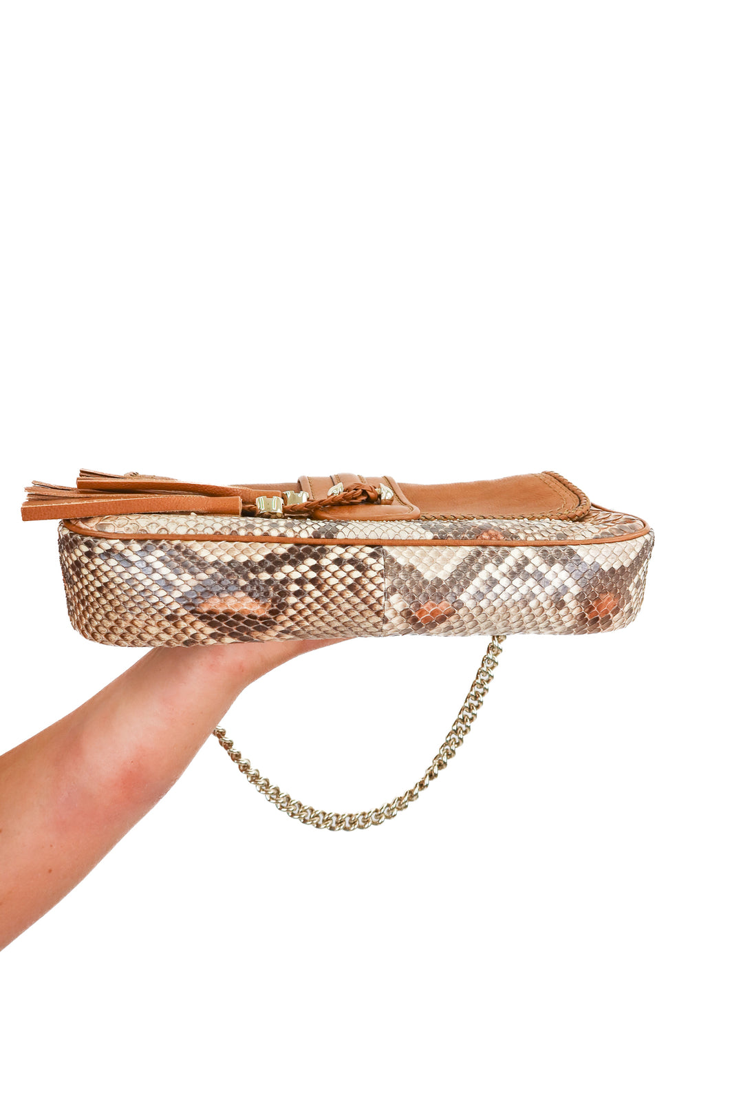 Gucci Python and Leather Marrakech Clutch (retail $3,750)