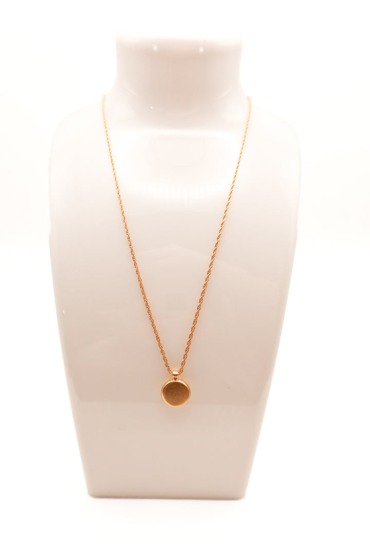 Madewell gold circle charm necklace (retail $68)