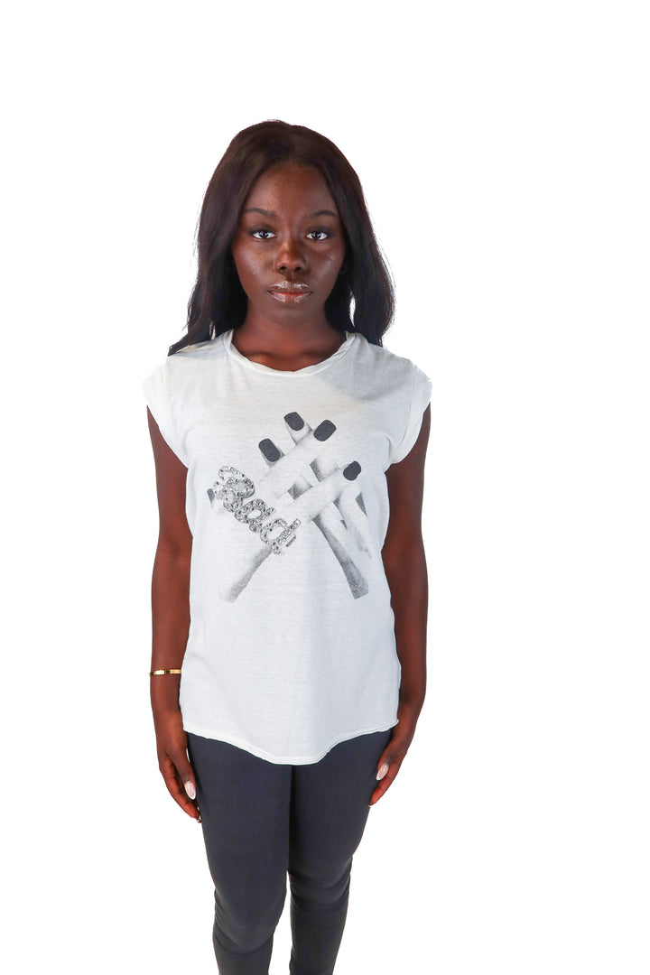 Pam & Gela nails graphic novel tee (s)