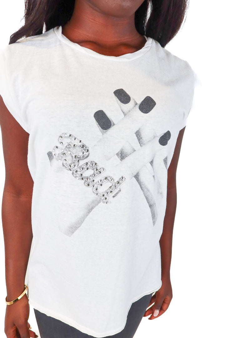Pam & Gela nails graphic novel tee (s)