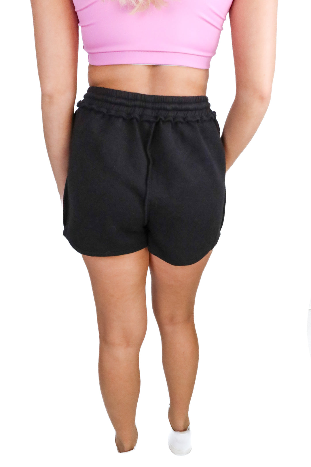 Devon Windsor Black Knit Shorts (S; retail $185)