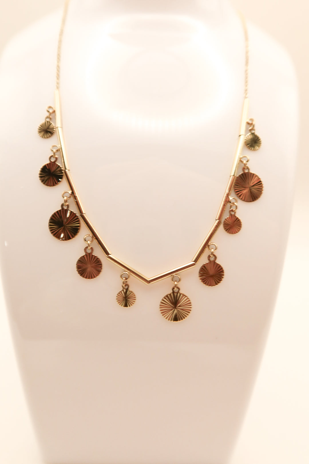 Panacea gold circle necklace NWT (retails for $28)