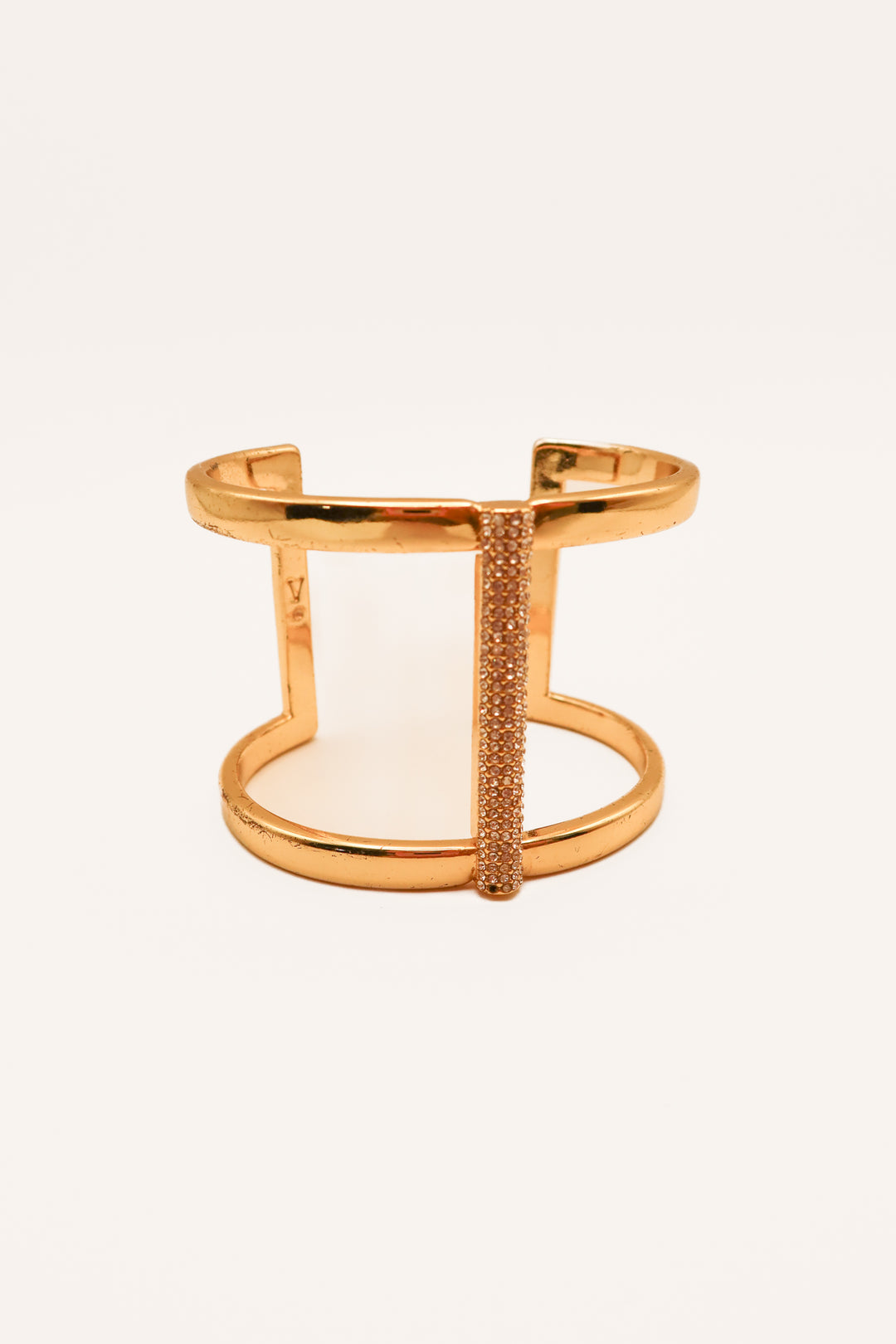 Gold rhinestone bangle