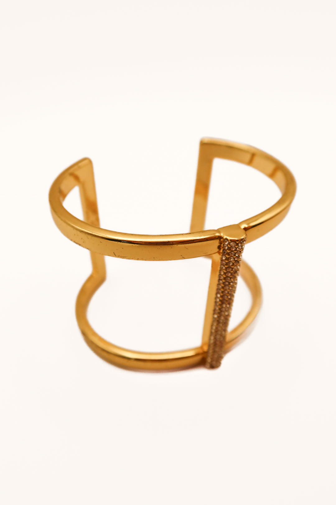 Gold rhinestone bangle