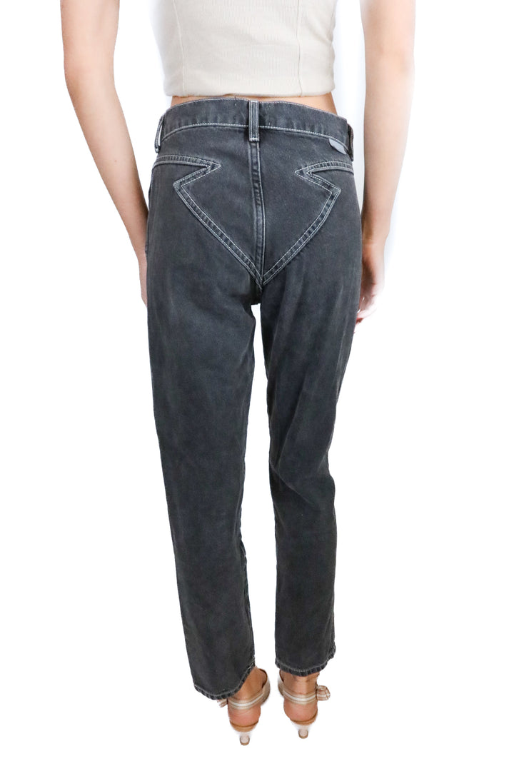 Boyish Faded Black High Rise Skinny Jeans (25; retail $215)