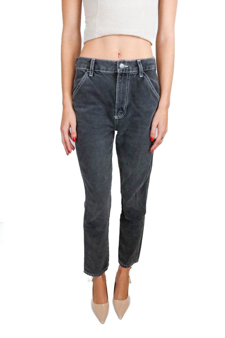 Boyish Faded Black High Rise Skinny Jeans (25; retail $215)