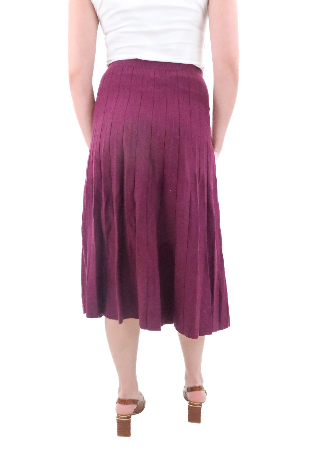 skies are blue deep purple midi skirt NWT (m)
