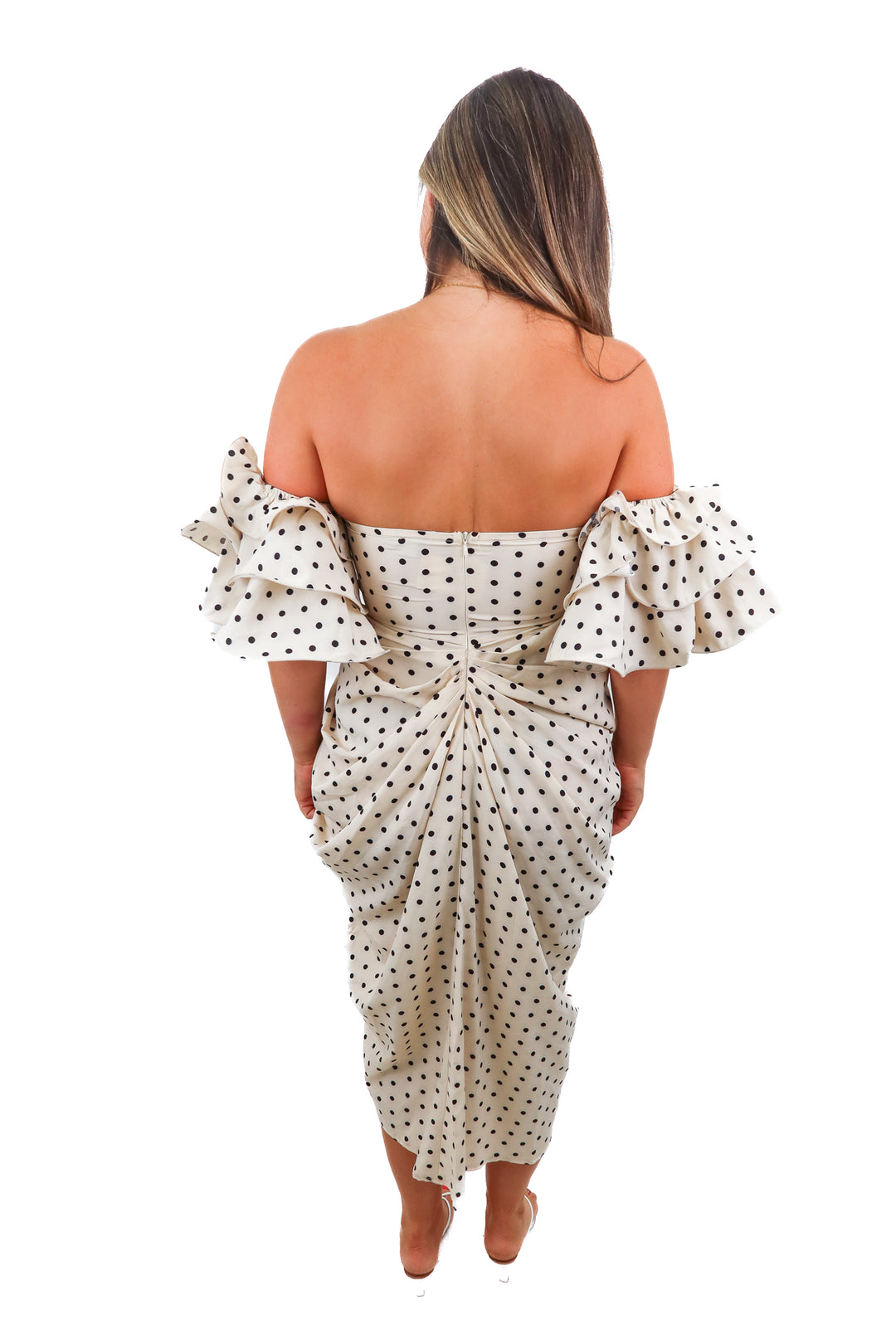 pretty little thing polka dot maxi dress (6)