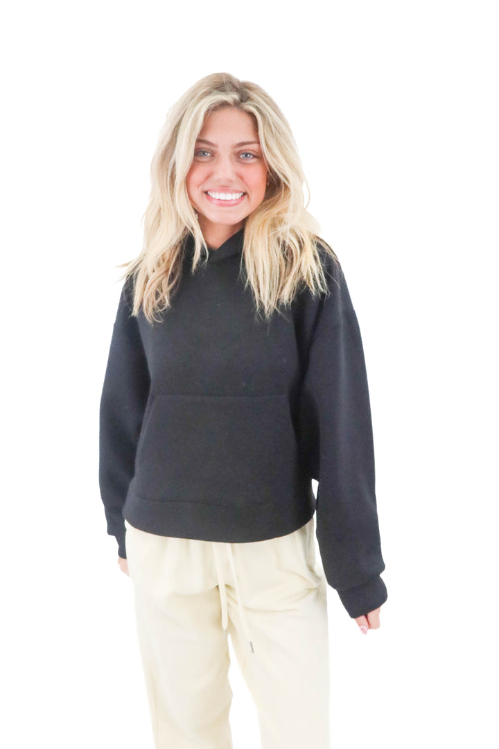 the group babaton black hoodie (m; retail $98)