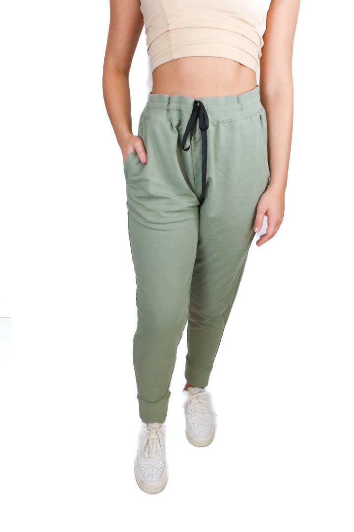 Tommy John Sage Green Joggers (M; retail $94)