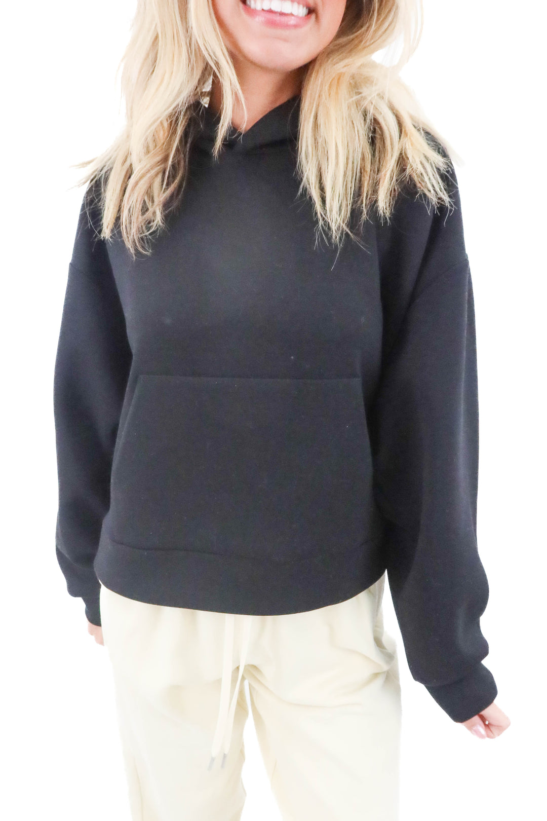 the group babaton black hoodie (m; retail $98)