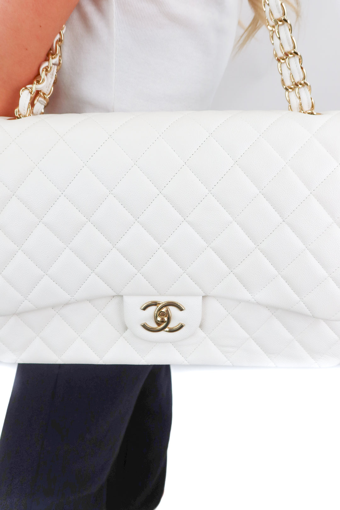 Chanel Maxi Caviar Classic Double Flap Bag NWT (retail $12,800)