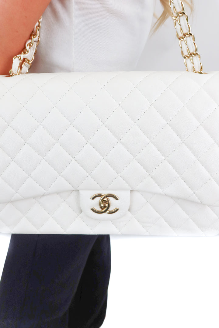 Chanel Maxi Caviar Classic Double Flap Bag NWT (retail $12,800)