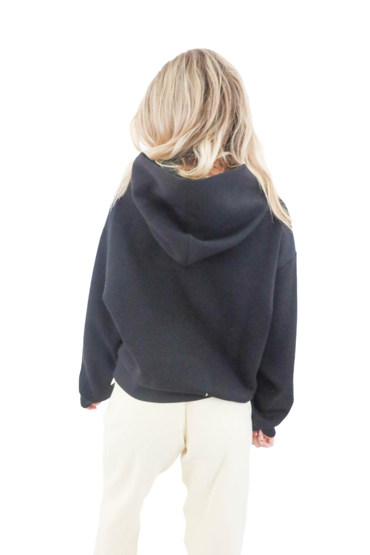 the group babaton black hoodie (m; retail $98)