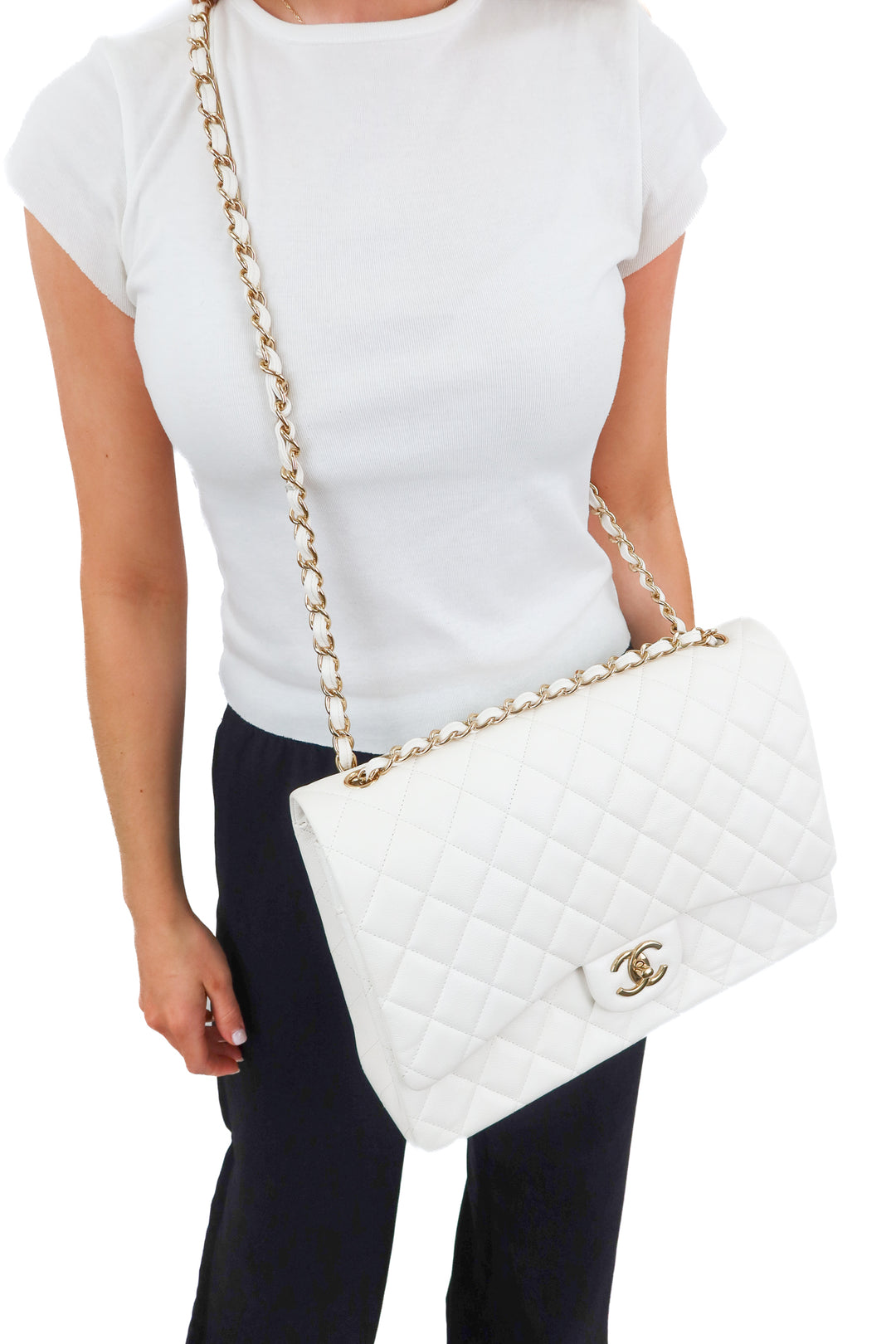 Chanel Maxi Caviar Classic Double Flap Bag NWT (retail $12,800)