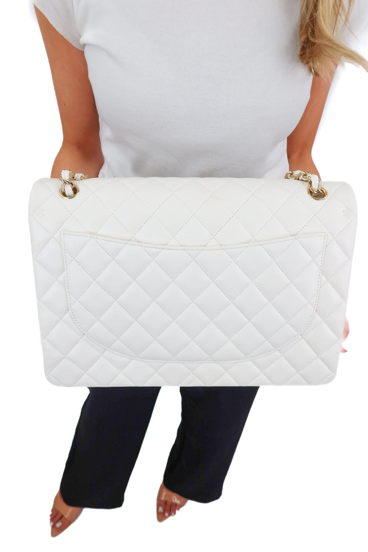 Chanel Maxi Caviar Classic Double Flap Bag NWT (retail $12,800)