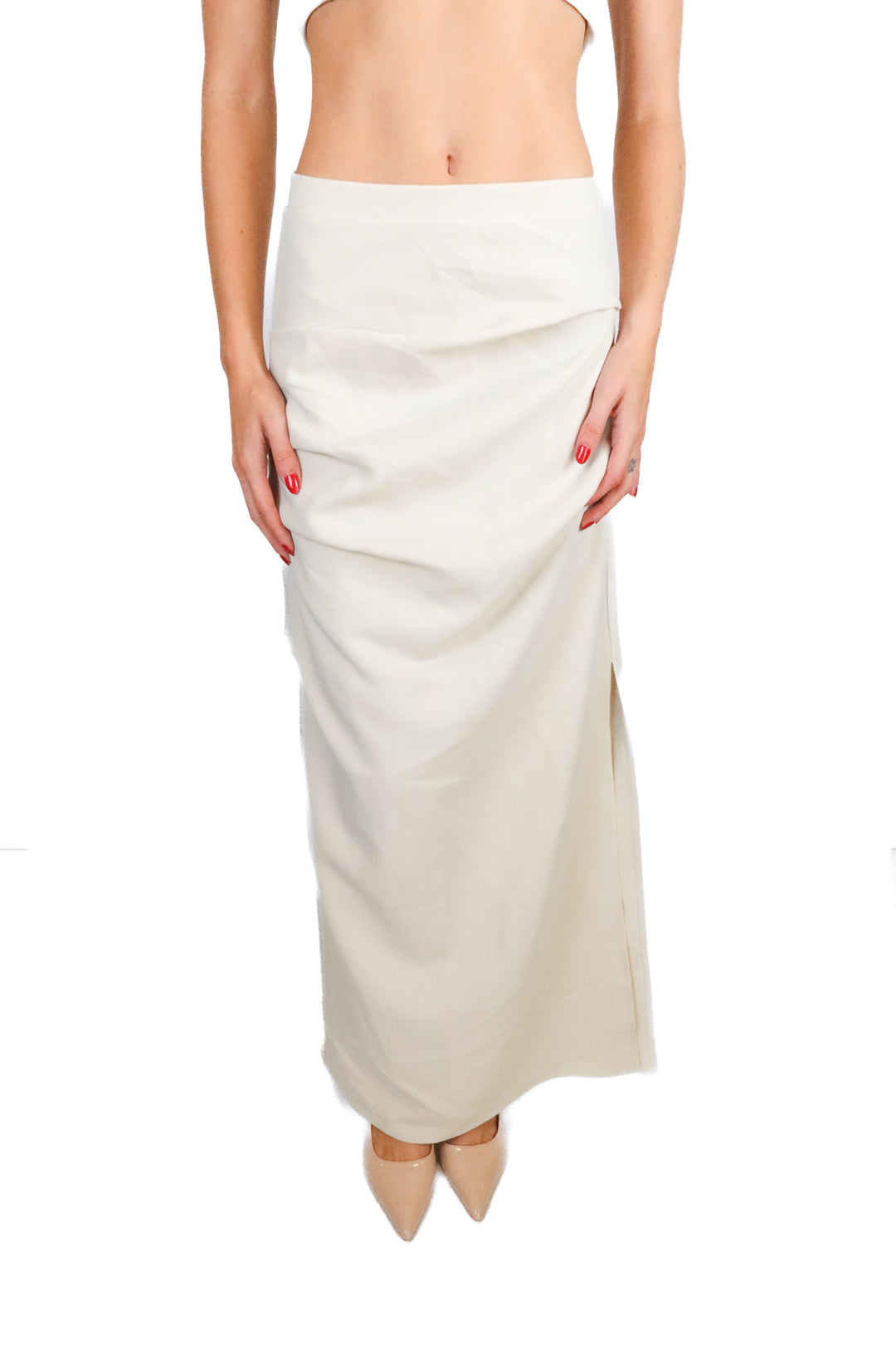 Dissh Off White Maxi Skirt (2; retail $149)