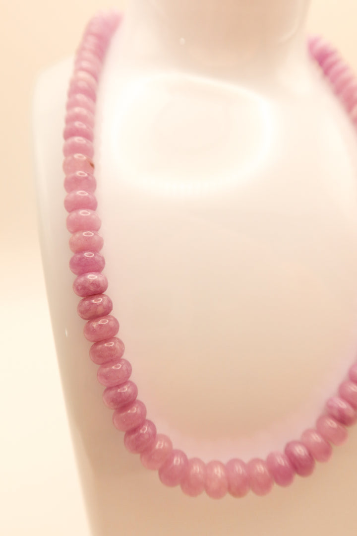 Purple beaded necklace
