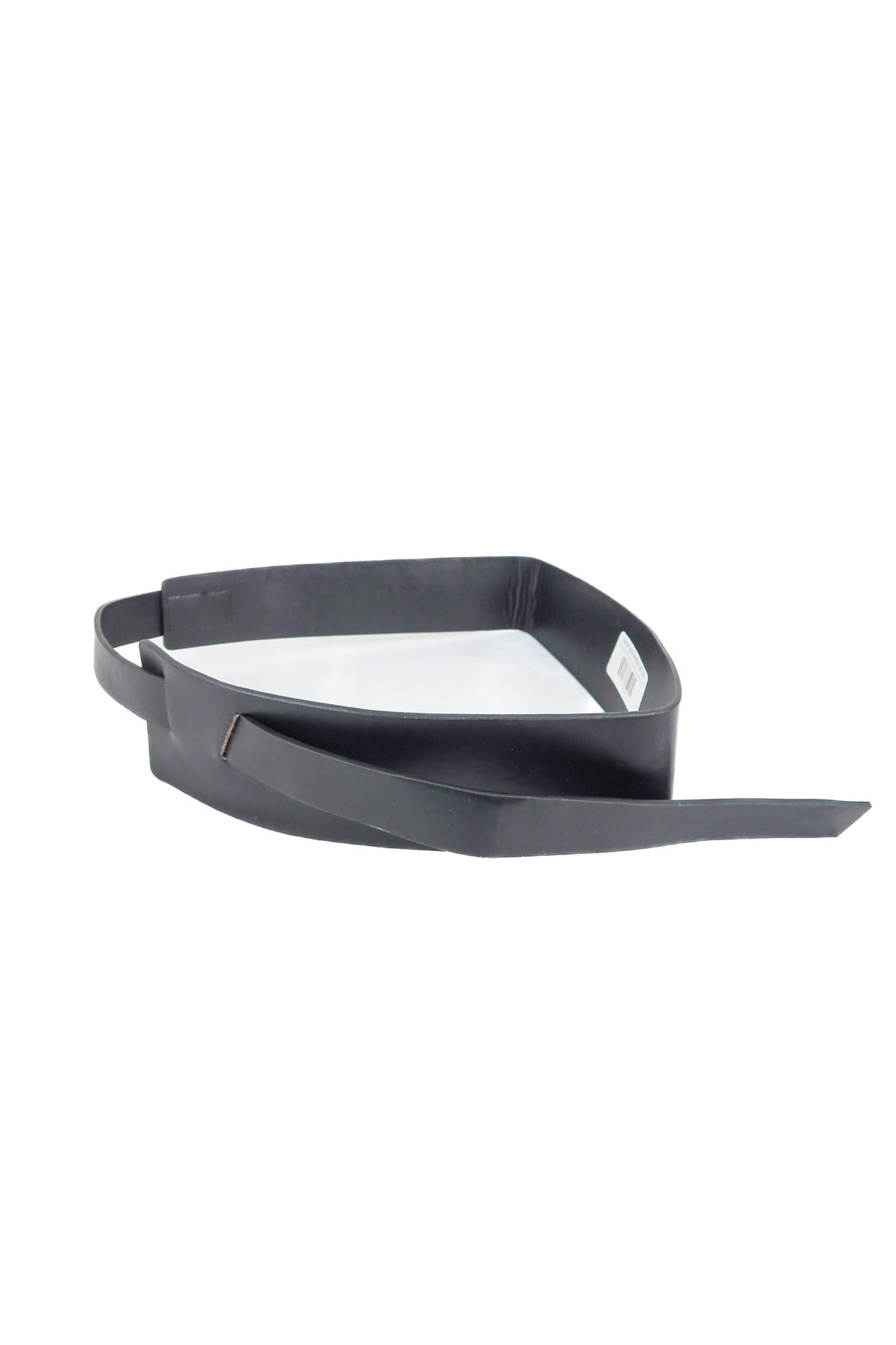 black wide leather belt (M)