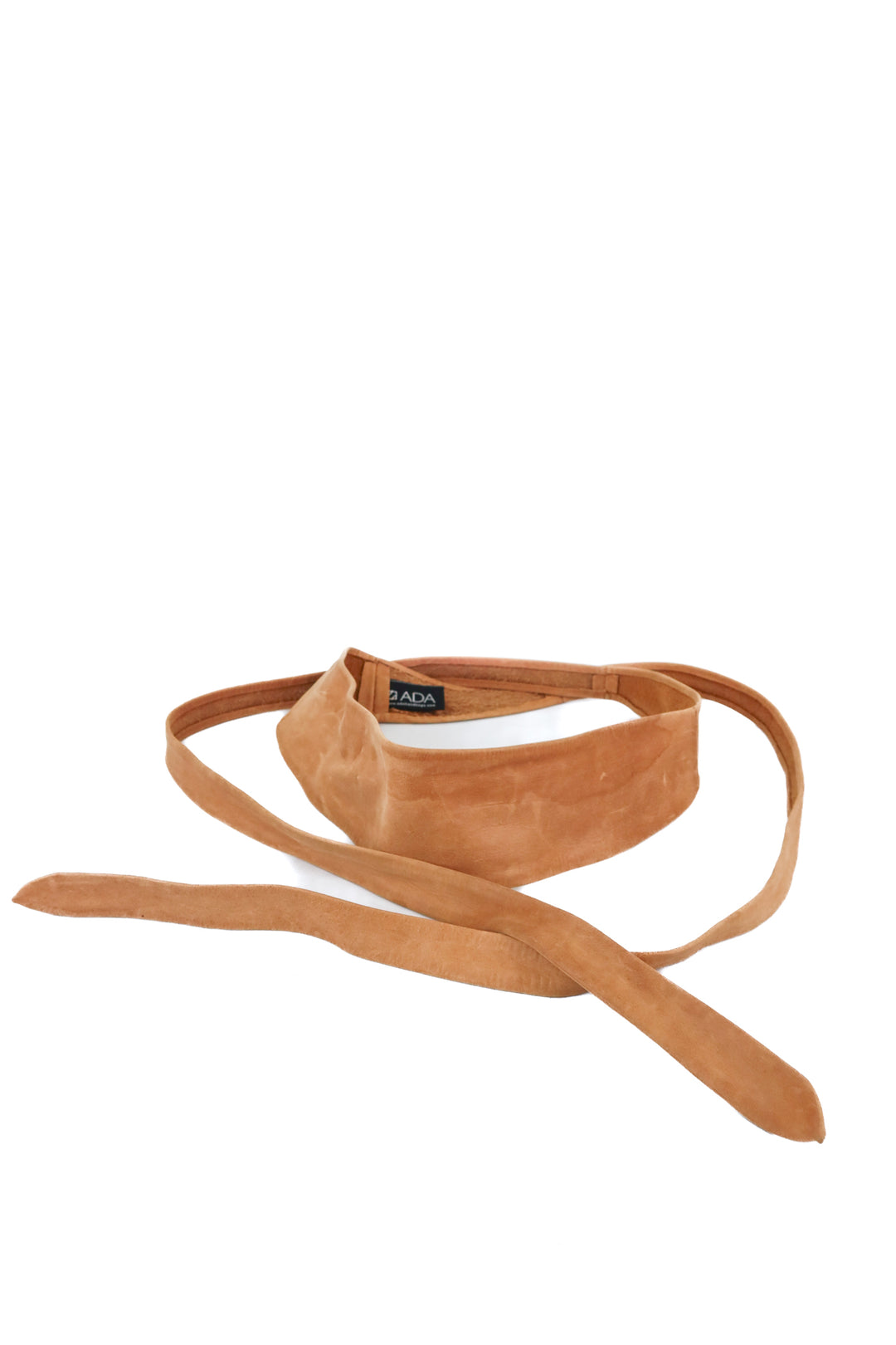 Ada tan leather wide tie belt (S; retail $120)