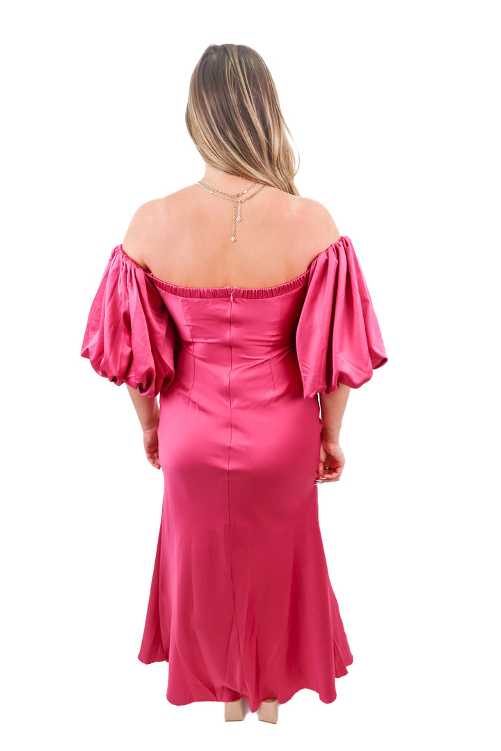 Showpo pink maxi dress (6; retail $150)