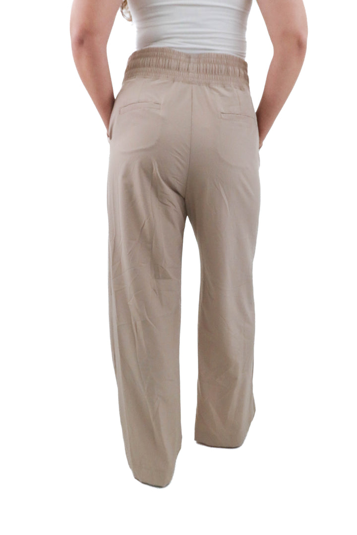 albion tan wide leg pants (l; retail $88)