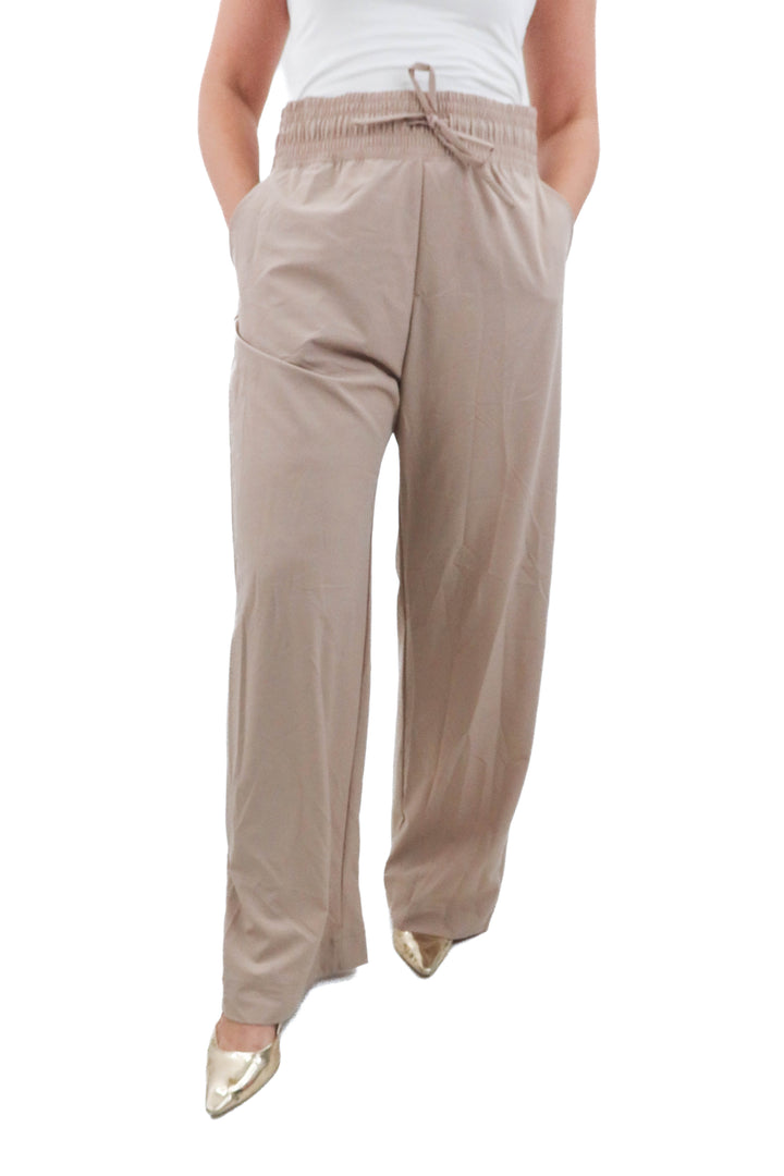 albion tan wide leg pants (l; retail $88)