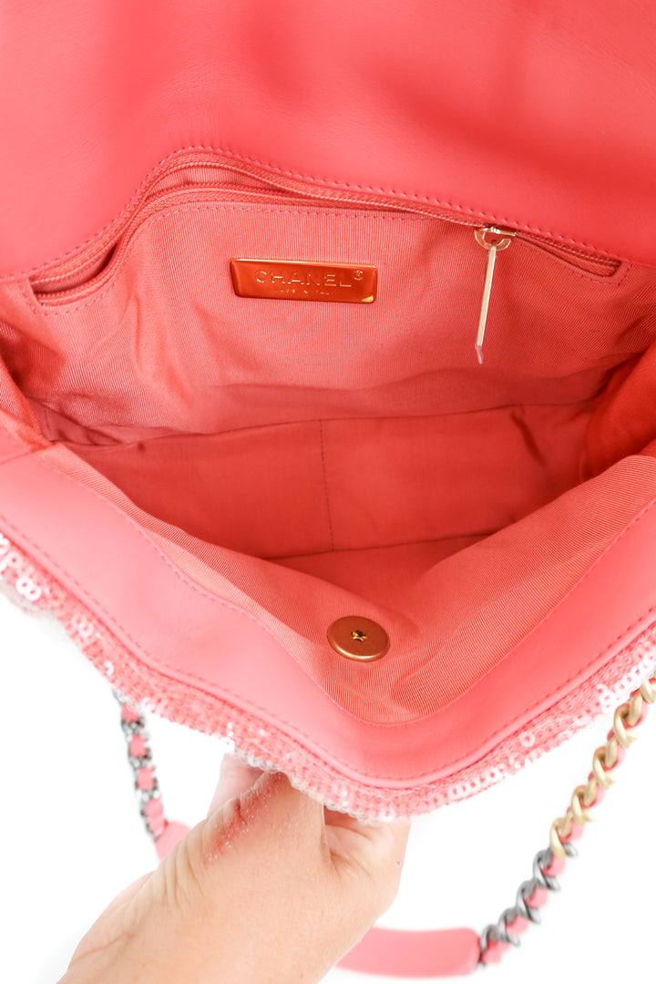 Chanel 19 Medium Sequin Flap Shoulder Bag NWT (retail $5,800)