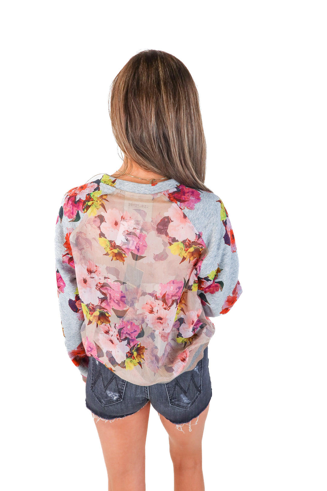 Le superbe floral sheer top NWT (s; retails for $286)