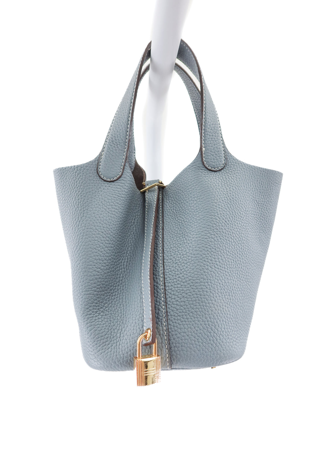 Gray bucket bag