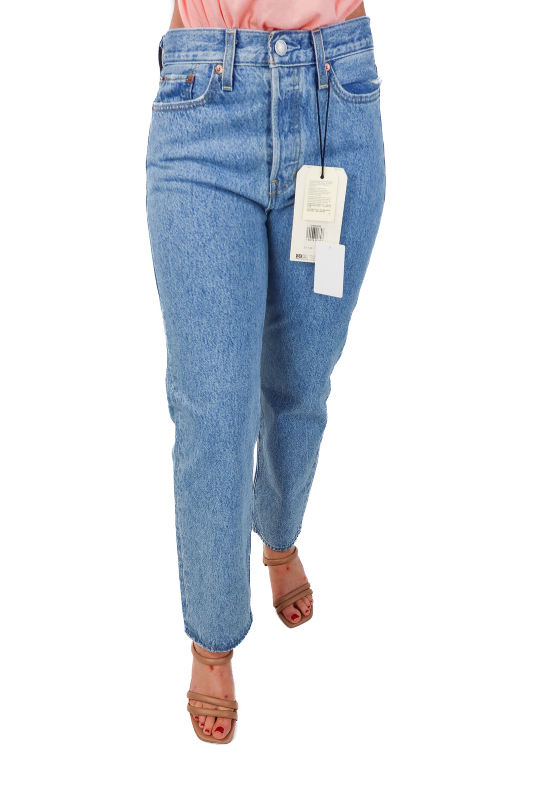 Levi’s wedgie straight light wash jeans NWT (27)
